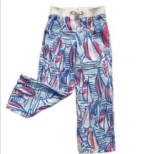Lily Pulitzer Right Turn Red girls pants (Small)